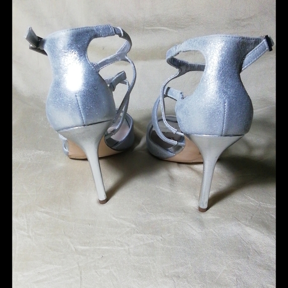 Sam Edelman Aeryn strappy silver sandals size 7.5 - Picture 4 of 7